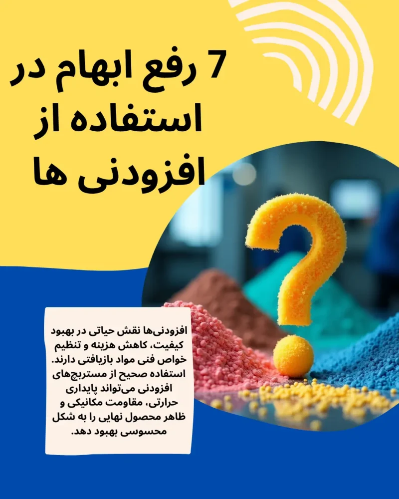 7 رفع ابهام در استفاده از افزودنی ها